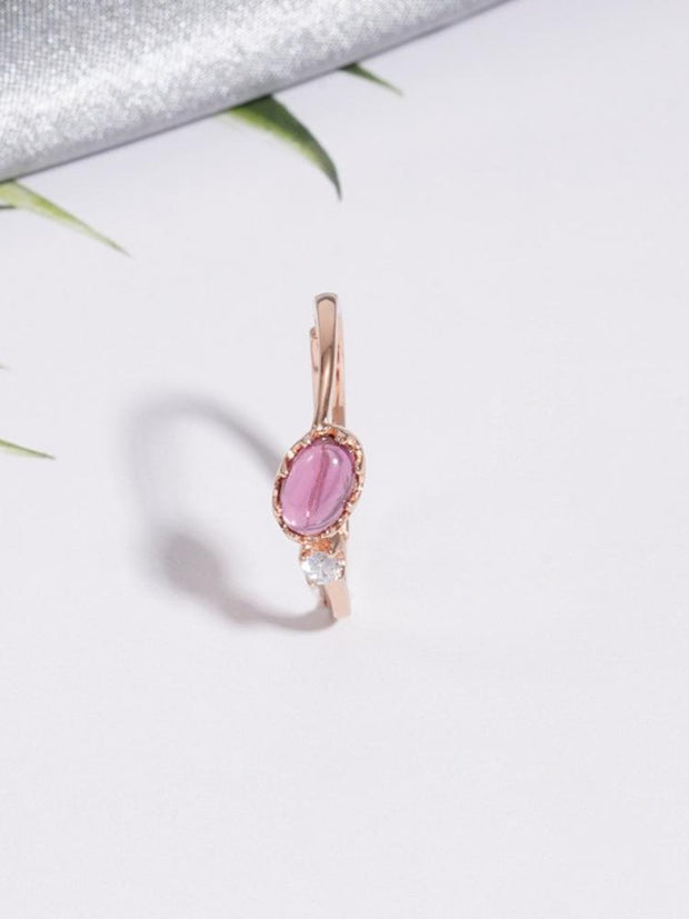 S925 Sterling Silver Garnet Ring