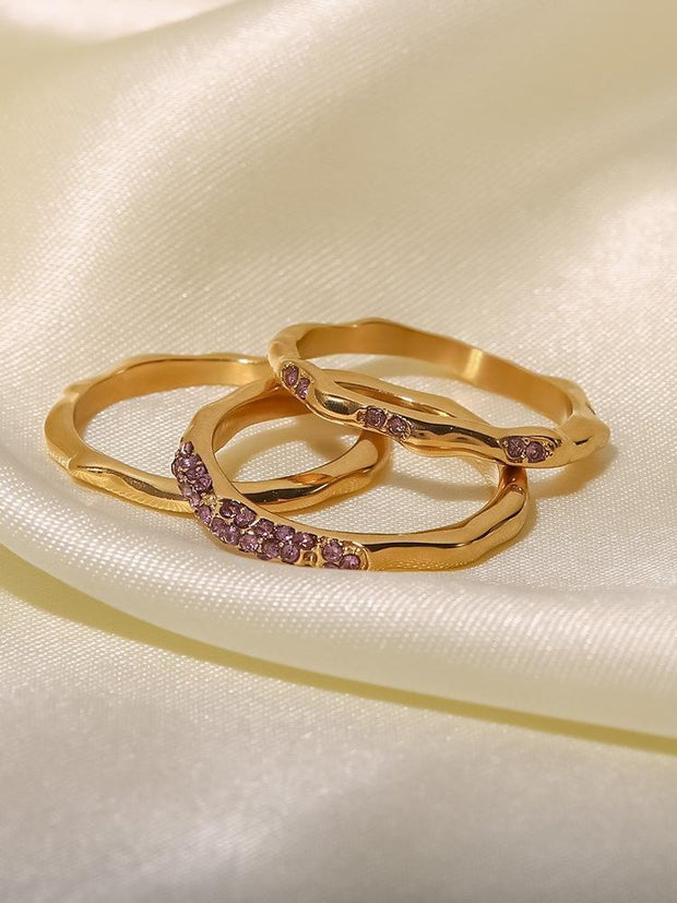 18K Gold Geometric Shaped Fine Ring