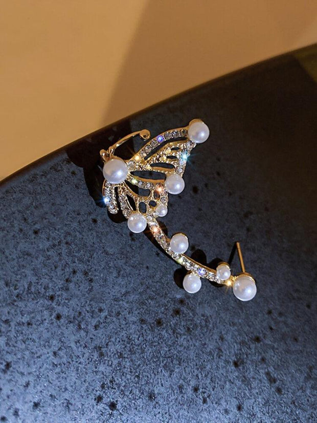 925 Silver Needle Pearl Earrings