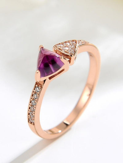 S925 Silver Amethyst Ring