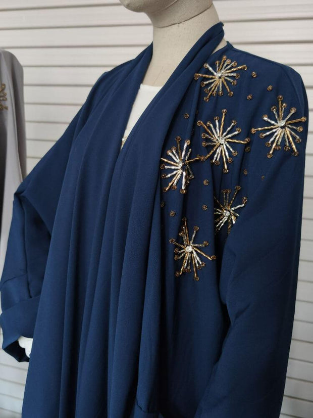 Two Hand Sewn Beaded Robe Abaya
