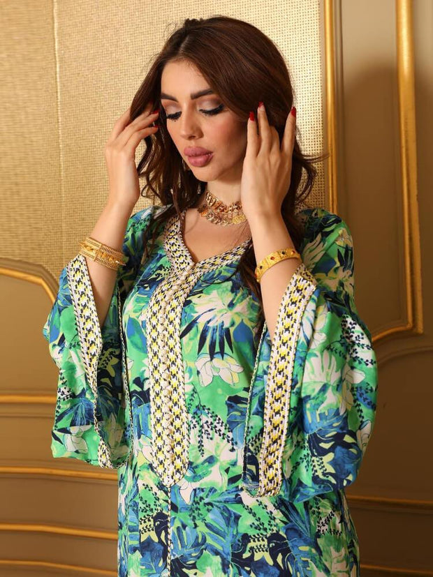 Women's Summer Fashion Home Gown Jalabiya