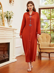 Women's Hand Sewn Diamond Long Sleeved Dress