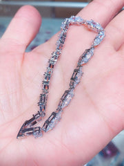 Zircon Inlaid Plated Bracelet