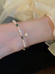 Pearl Splicing Double-Layer Bracelet