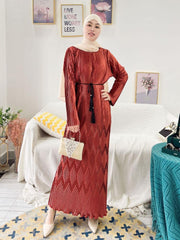 Women's Pleated Dress Abaya