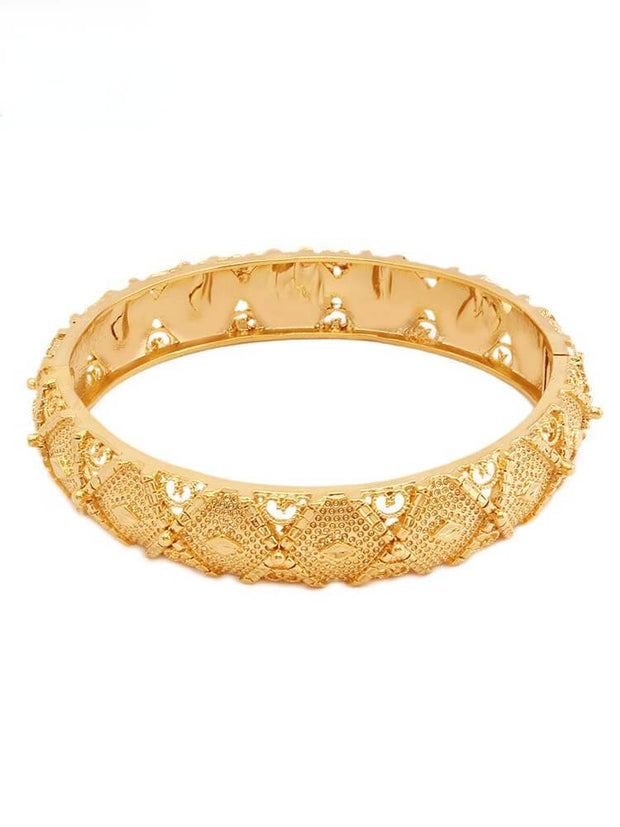 24K Gold Plated Hollow Bracelet