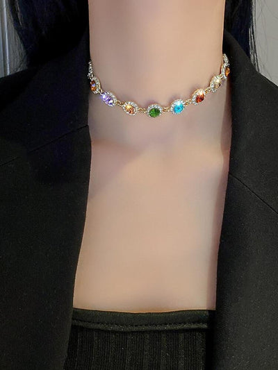 Colored Diamond Necklace