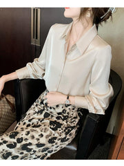 Women's Long Sleeved Chiffon Shirt