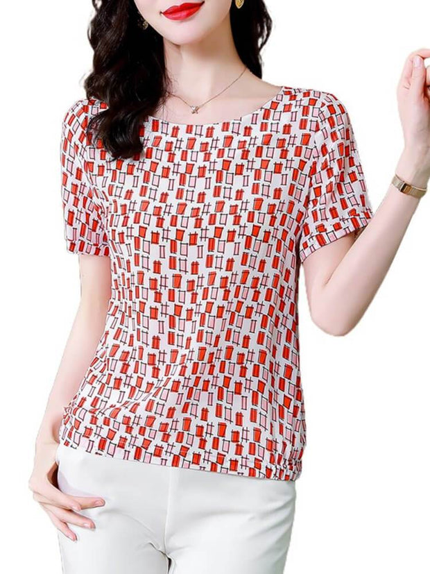 Printed Short Sleeved Shirt