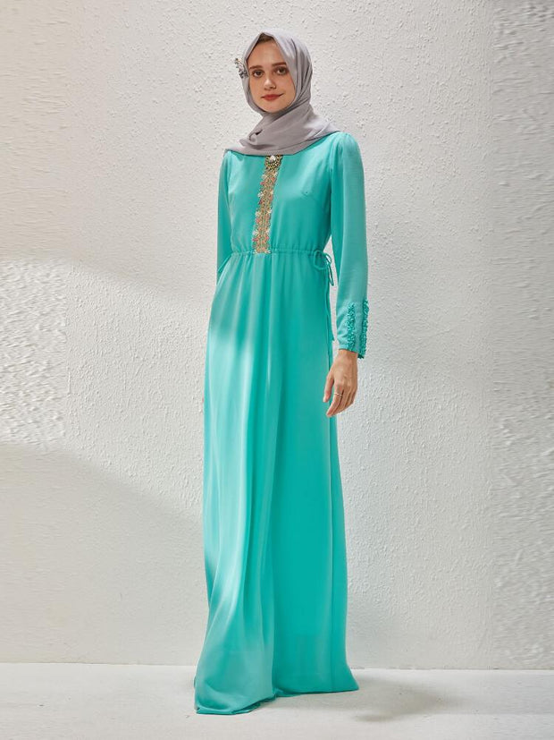 Muslim Chiffon Waist Length Jalabiya