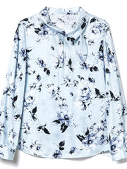 Women's Blue Floral Printed Blouse