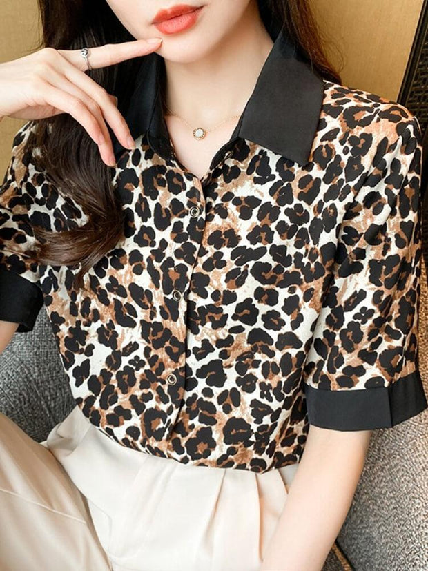 Leopard Short Sleeve Shirt