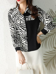 Women's Leopard Patchwork Shirt