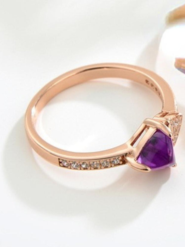 S925 Silver Amethyst Ring