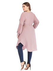 Women's Beaded Long Sleeve Round Neck Shirt