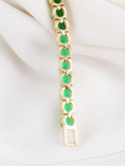Green Crystal Zircon Bracelet