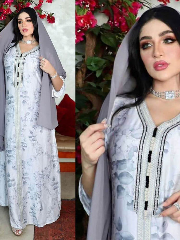 Printed Dress Jalabiya
