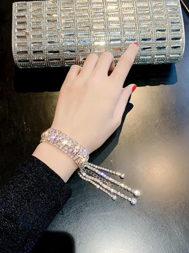 Diamond Tassel Crystal Bracelet