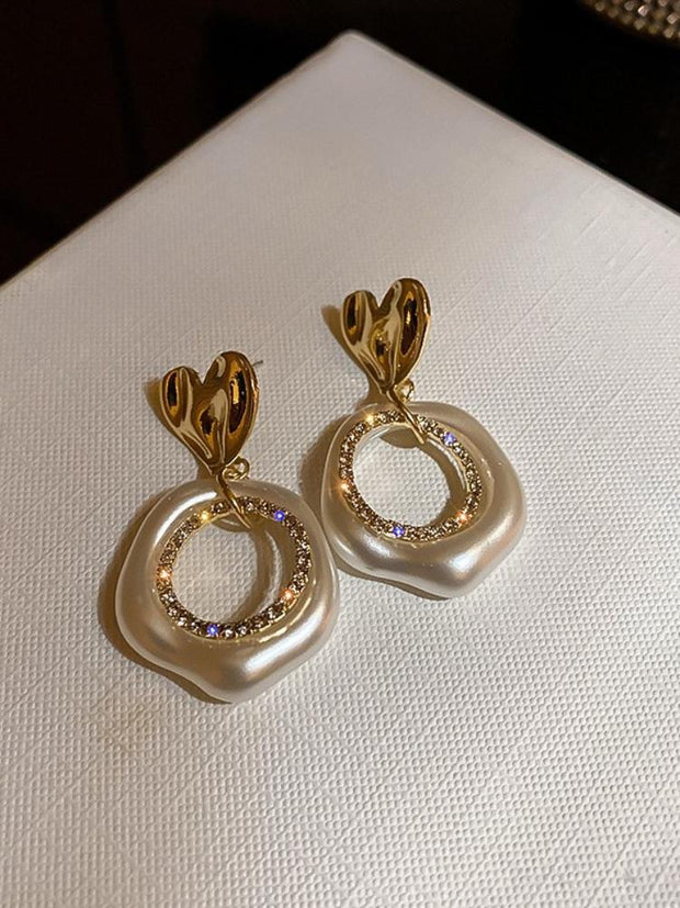 Pearl Diamond Earrings