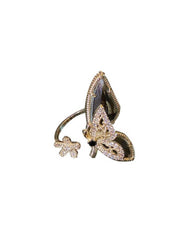 Flower Butterfly Opening Adjustable Ring