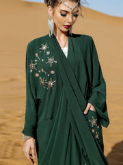 Women's Arab Burqa Long Sleeve Abaya Dress