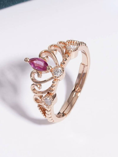 Sterling Silver Inlaid Tourmaline Ring