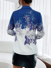 Women's Floral Contrast Print Shirt