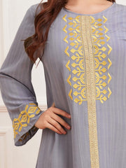 Women's Embroidered Urban Jalabiya Dress