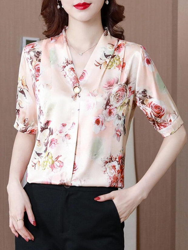 Women's Floral Pritned Blouse