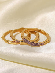 18K Gold Geometric Shaped Fine Ring