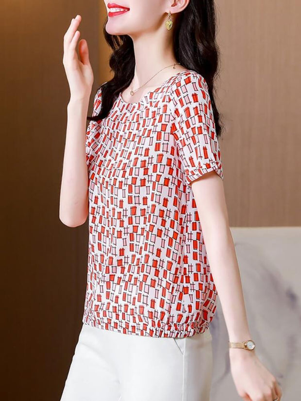 Printed Short Sleeved Shirt