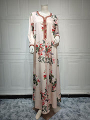 Abaya Print Dress