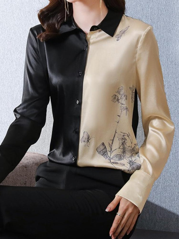 Printed Stitched Women's Long Sleeved Shirt