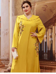 Long Sleeved Embroidered Dress