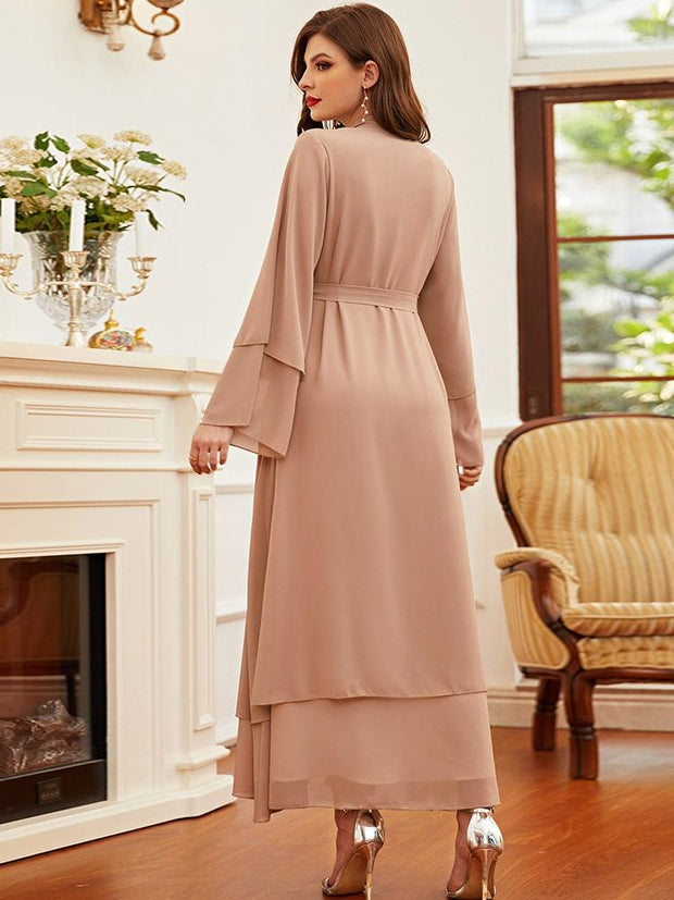 Double Layer High Woven Robe