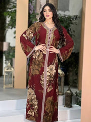 Abaya Print Hot Drill Dress