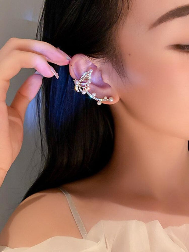 925 Silver Needle Pearl Earrings