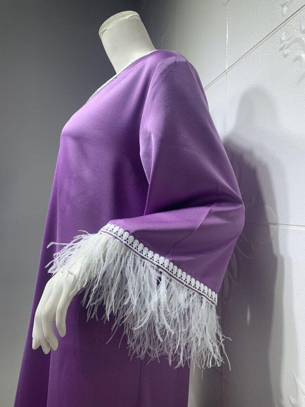 Ostrich Hair Decorative Lace Skirt