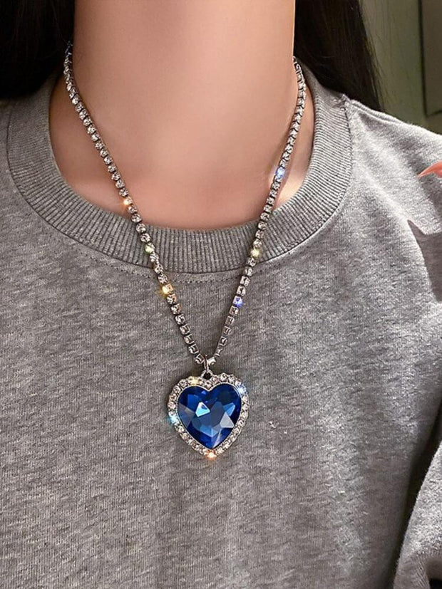 Diamond Studded Love Necklace