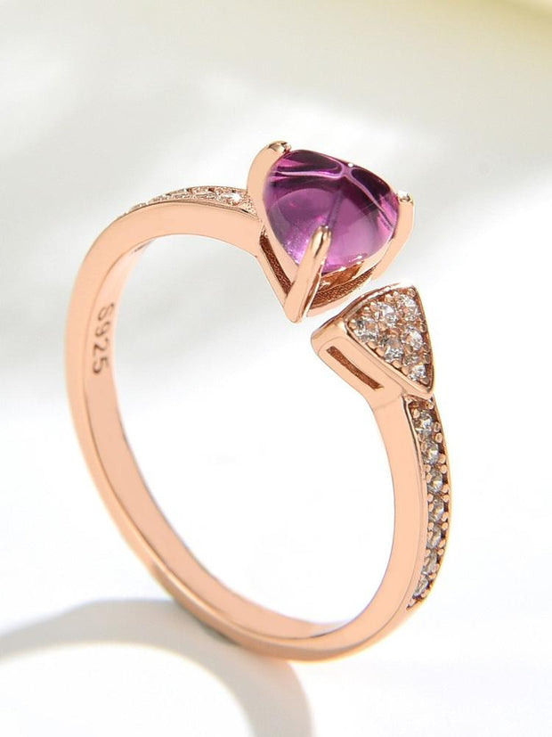 S925 Silver Amethyst Ring