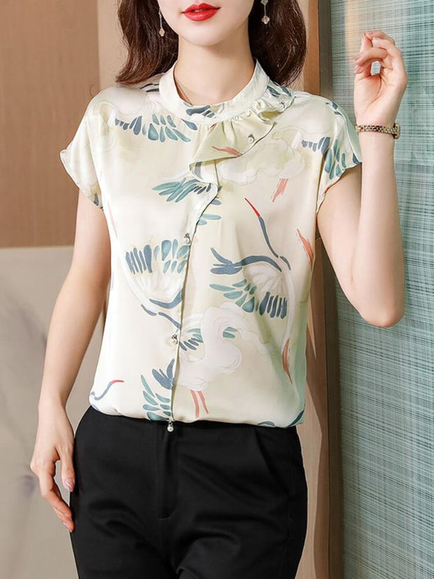 Floral Chiffon Shirt