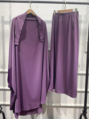 Women's Swing Solid Color Robe Suit Dress