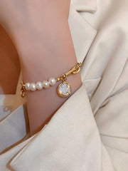 Pearl Diamond Smile Bracelet
