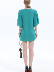 Round Neck Chiffon Shirt