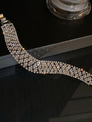 Wide Diamond Bracelet