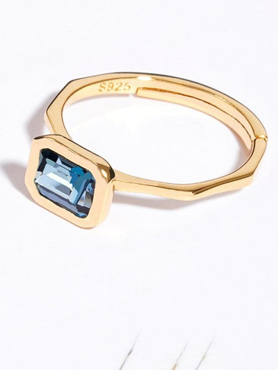 S925 Silver Color Treasure Ring