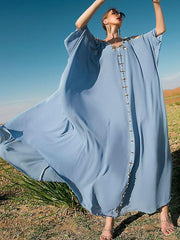 Hand Sewn Diamond Off Shoulder Jalabiya Dress