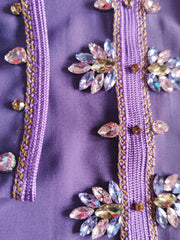 Selvedge Hand Sewn Diamond V-Neck Jalabiya Dress