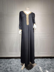 Women's Lace Fashion Jalabiya Dress